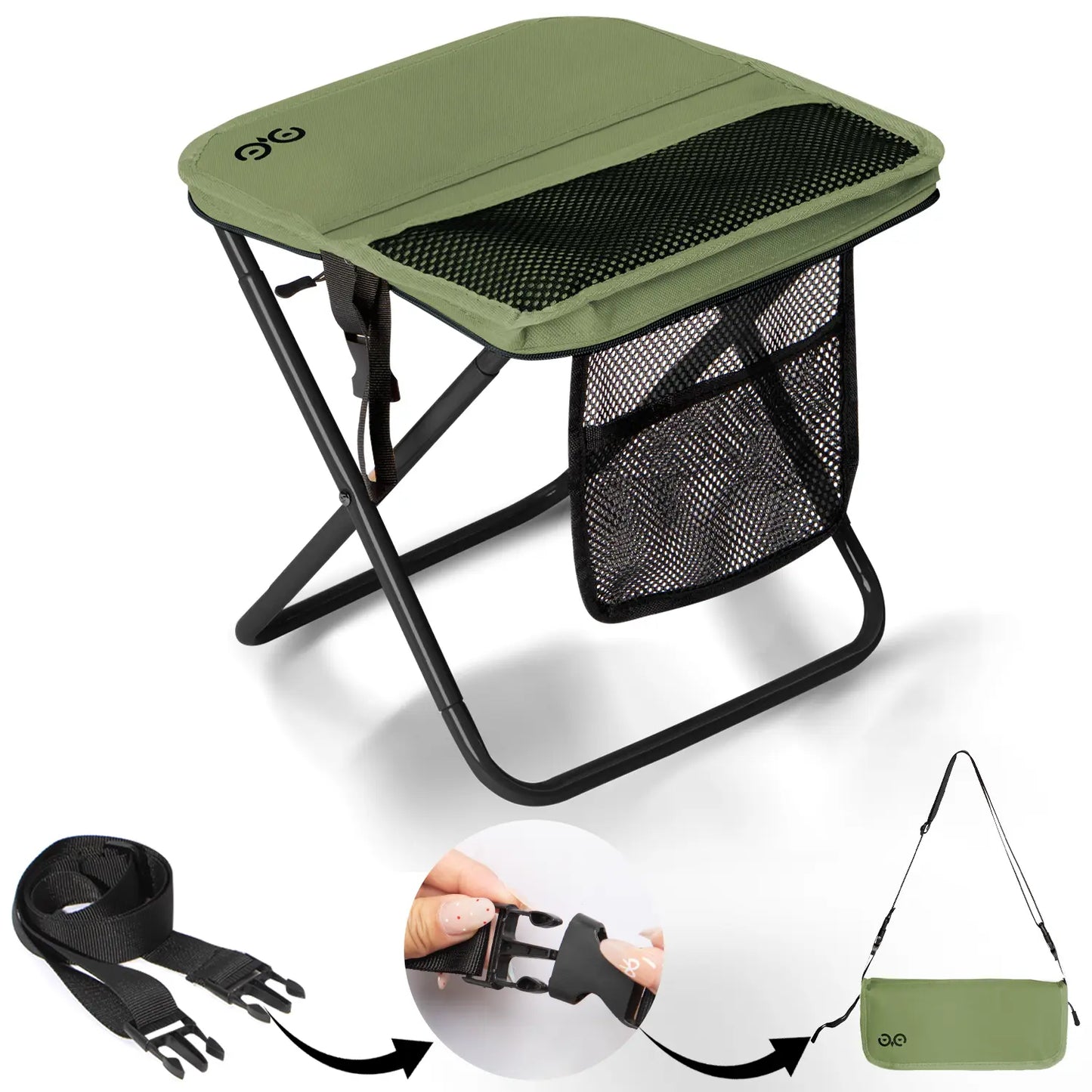 Ultralight Portable Camping Chair – Folding Outdoor Chair with Side Pockets