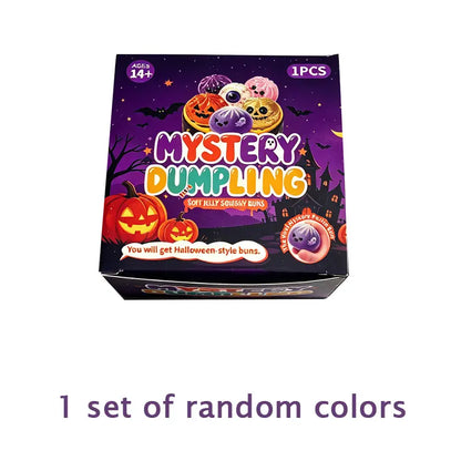Halloween Ghost Pumpkin Glitter Squishy Toys, Stress Relief Hand Fidget Toys, Portable Squeeze Toys, Halloween Party Supplies & Holiday Gifts