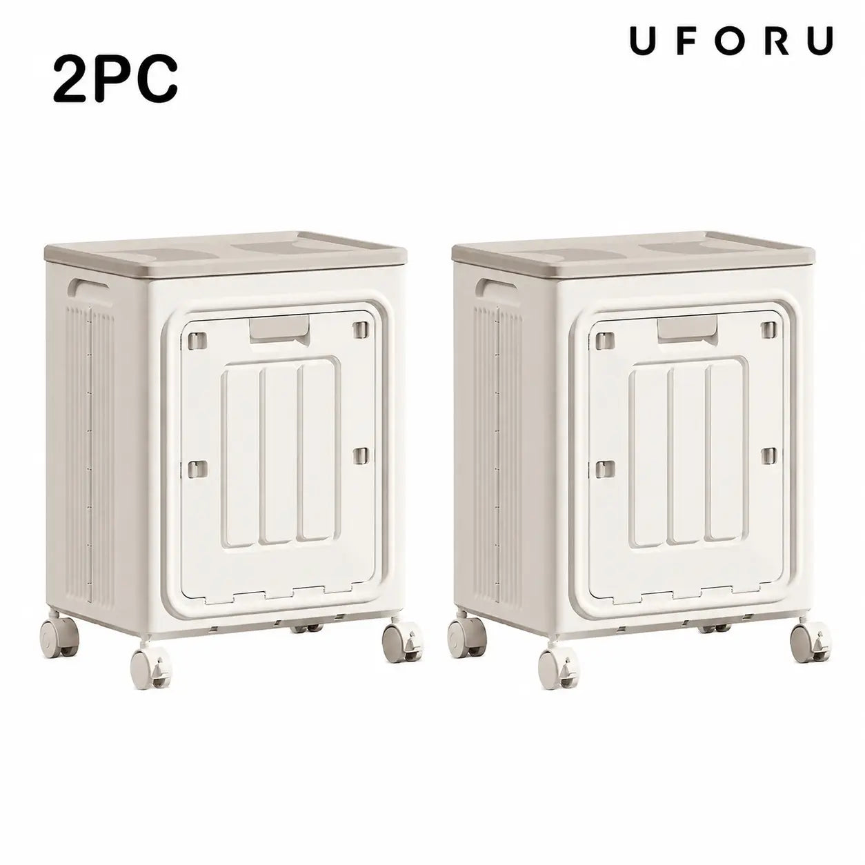 Laundry Basket with Wheels, Ventilated& Odor-Resistant,Portable Rolling Storage with Lid,