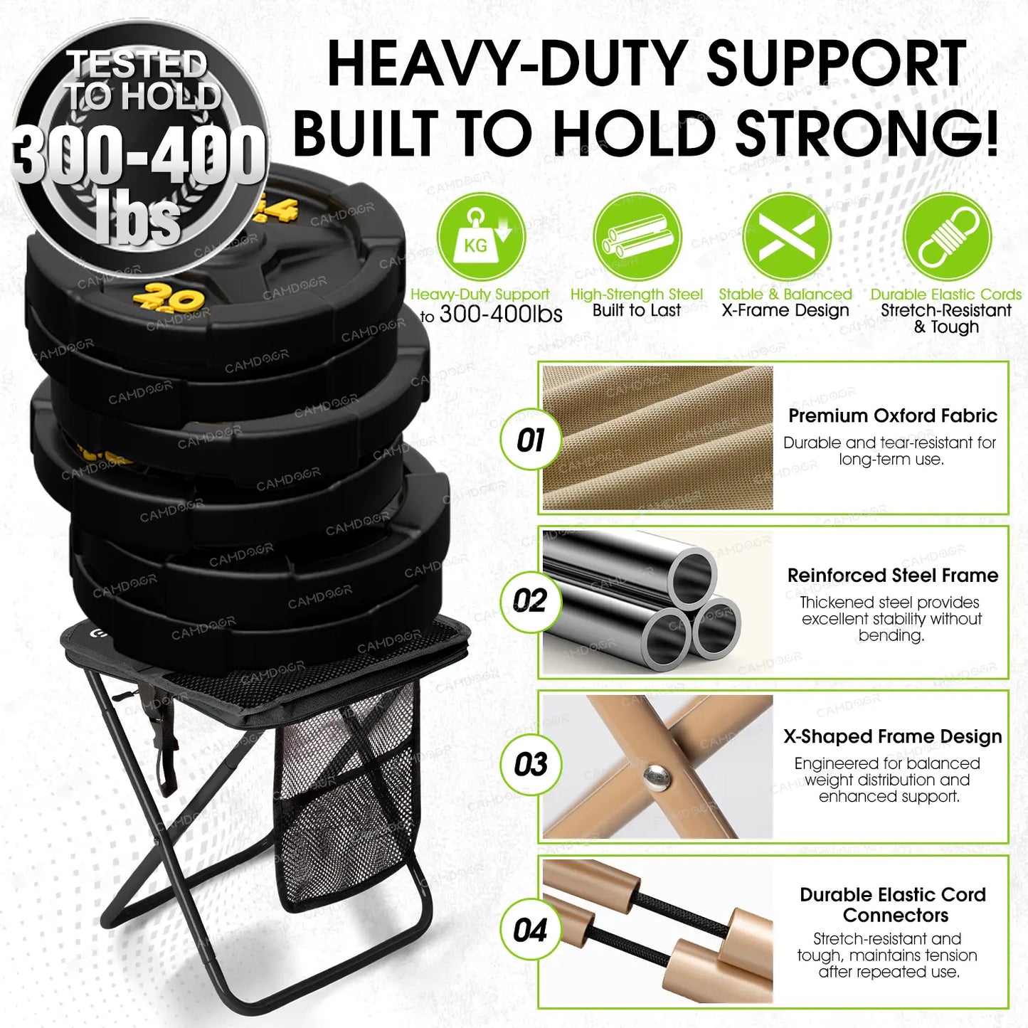 Ultralight Portable Camping Chair – Folding Outdoor Chair with Side Pockets