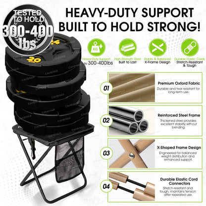 Ultralight Portable Camping Chair – Folding Outdoor Chair with Side Pockets