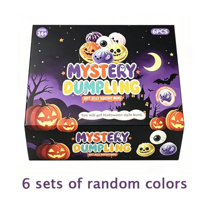 Halloween Ghost Pumpkin Glitter Squishy Toys, Stress Relief Hand Fidget Toys, Portable Squeeze Toys, Halloween Party Supplies & Holiday Gifts